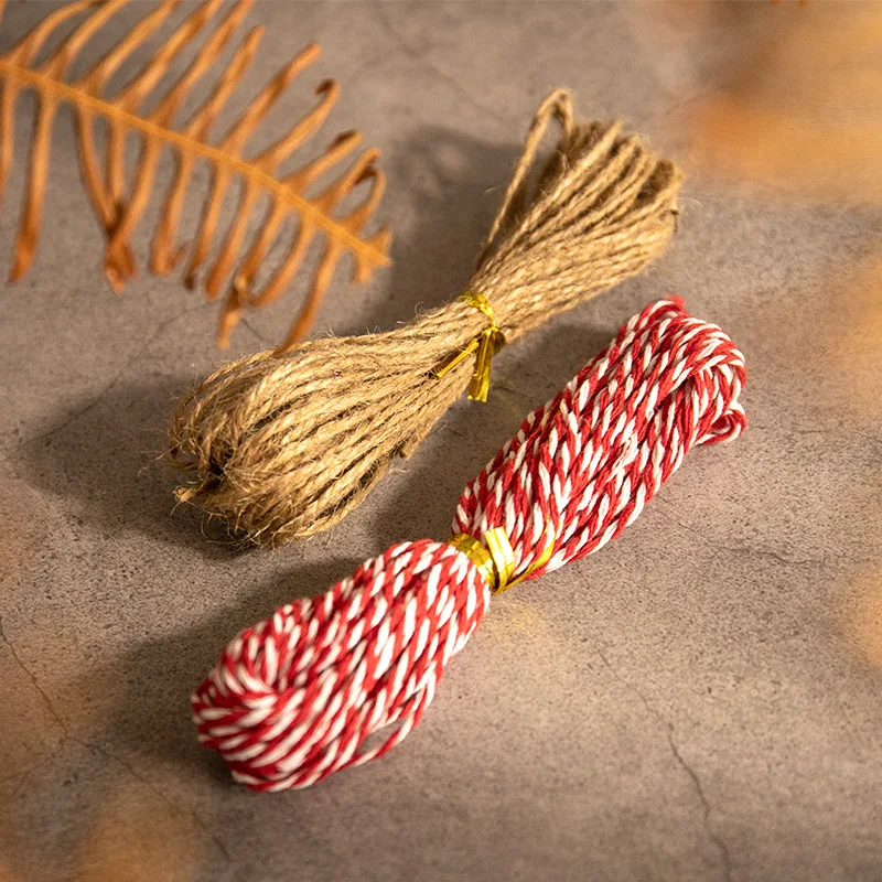 Festive Red Bakers Twine And Jute Twine Strings for Wedding Favor Tags,Gift Wrapping Stings 100% Cotton