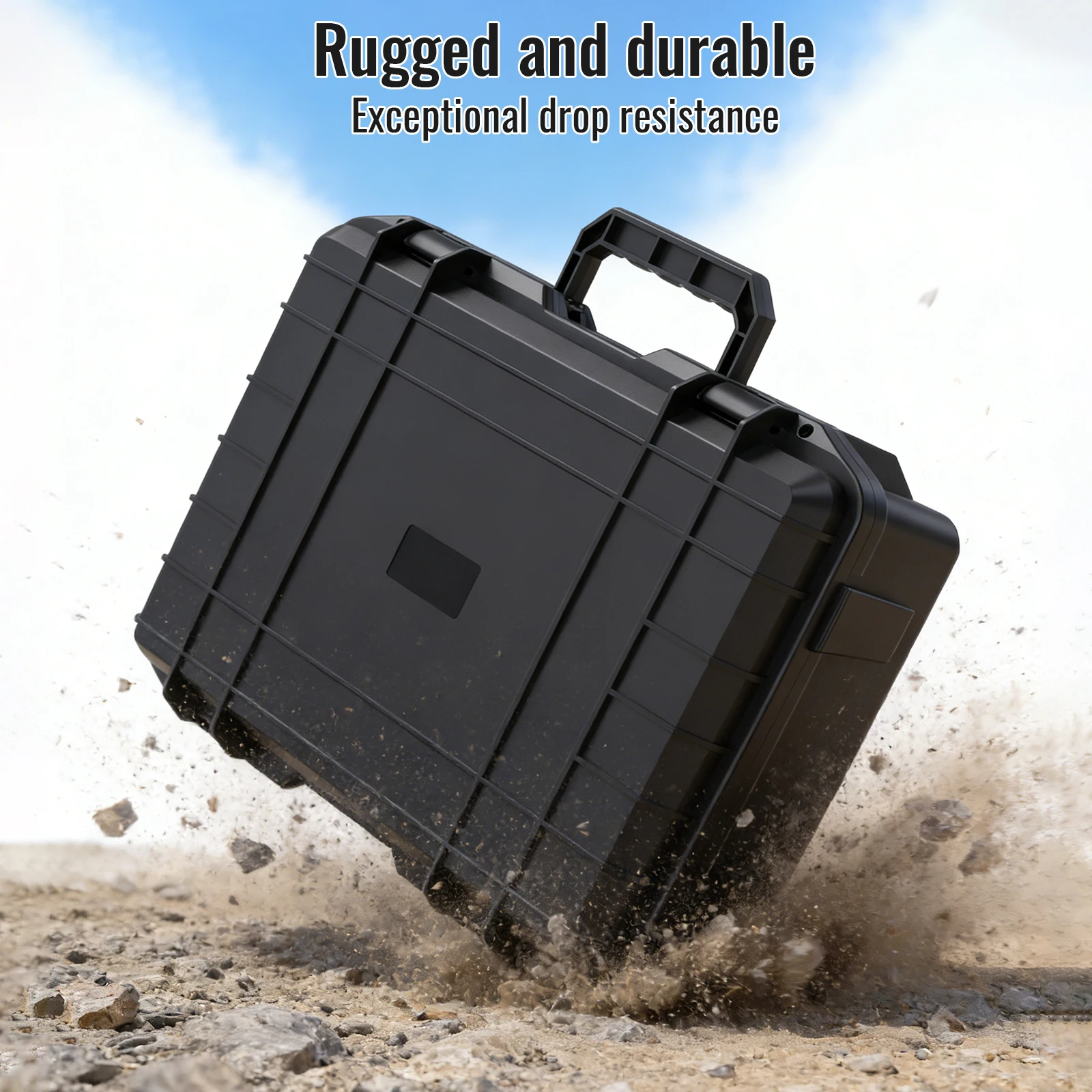 Picture 5: Hard Shell Protective Toolbox With DIY Sponge Lining Waterproof Storage Box Drop-Resistant for Camera Drone Power Tool