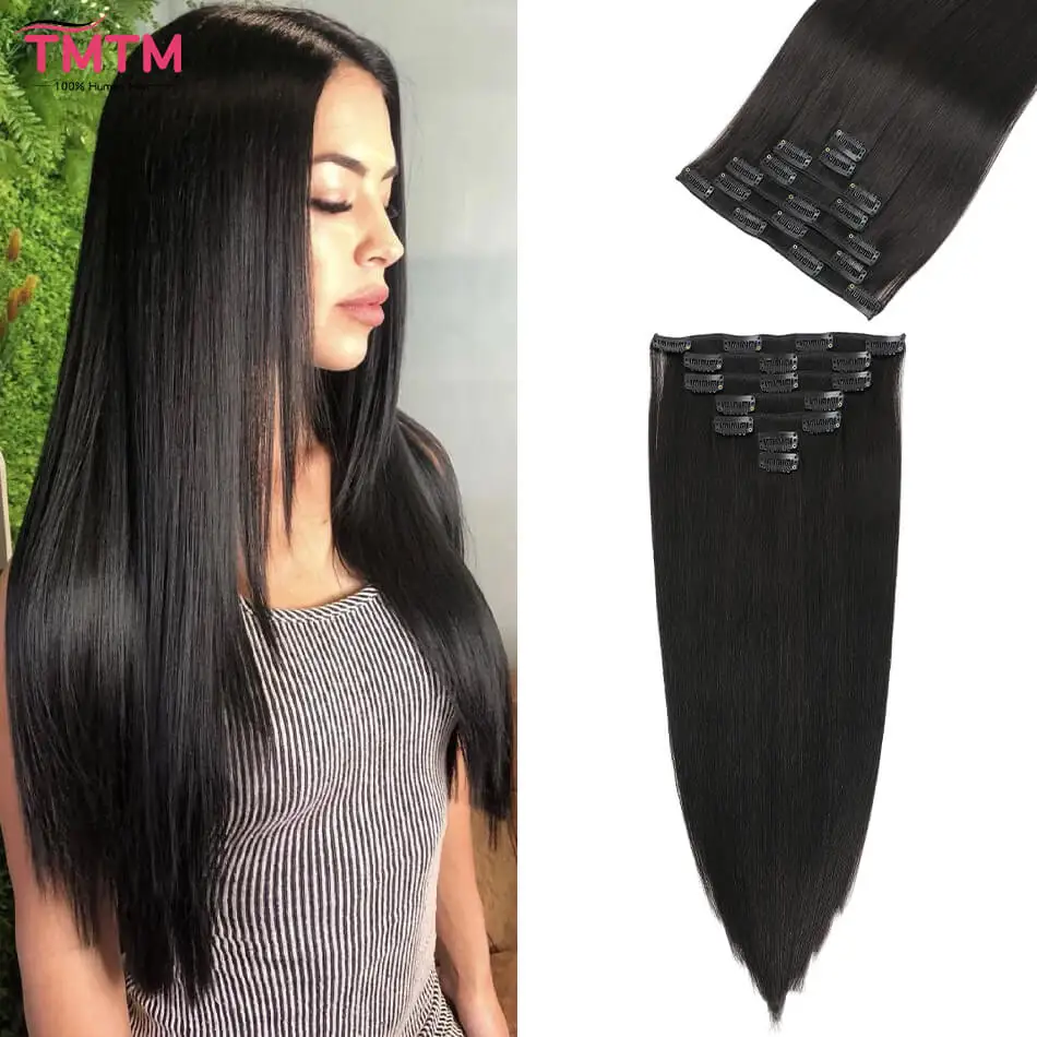 120g-clip-in-hair-extension-12-22-inch-black-brown-clip-on-hairpiece-remy-human-hair-7pcs-set-full-head-brazilian-clips-in-hair