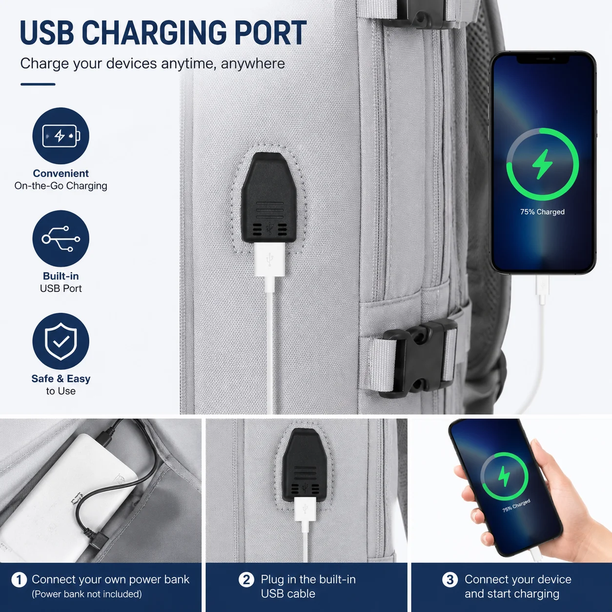 Expandable Travel Laptop Backpack 3
