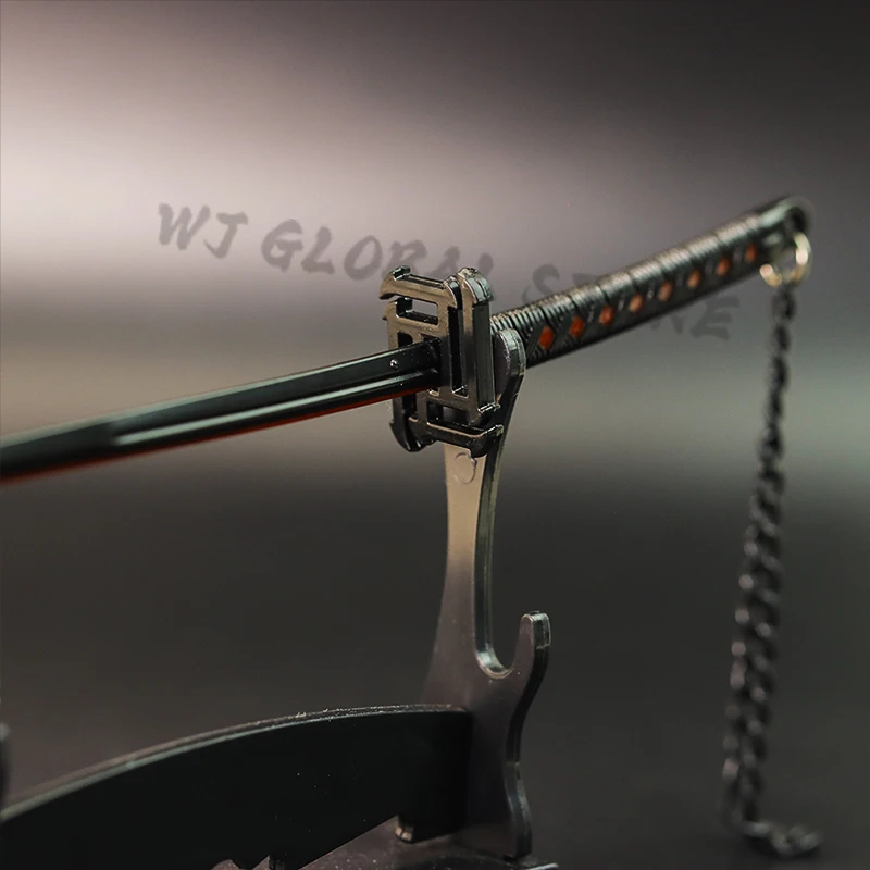 Bleach periféricos de animé espadas samurái modelo de juguete Katanas tamaño Real Kurosaki Ichigo Zangetsu con vainas regalo de adorno de escritorio
