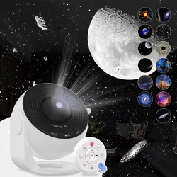 Planetarium Night Light Projeção, Rotação 360 °, Projetor de estrela com 15 tipos de ruídos naturais, para ajudá-lo a dormir Galaxy