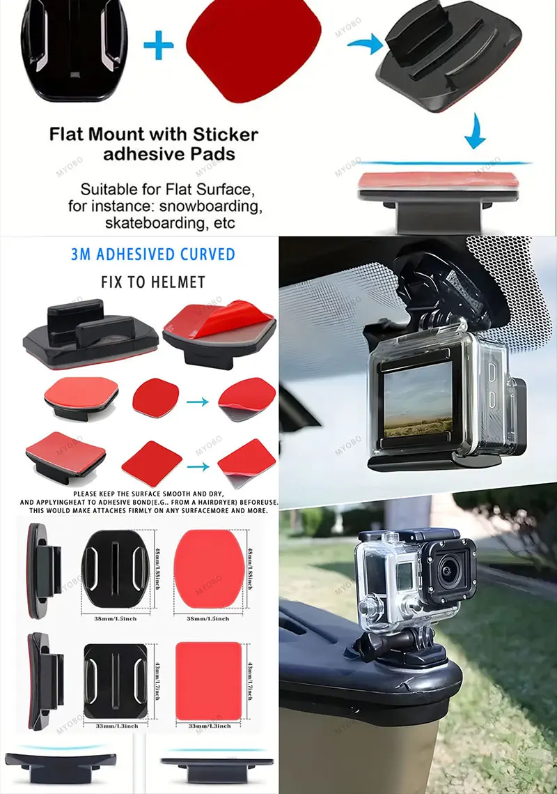 50-in-1 Action-Kamera Zubehör-Set für DJI Osmo Action 5 Pro 4/3 GoPro Hero 13 12 11/10 Insta360 AKASO Yi Sjcam Action-Kamera – Detail 10