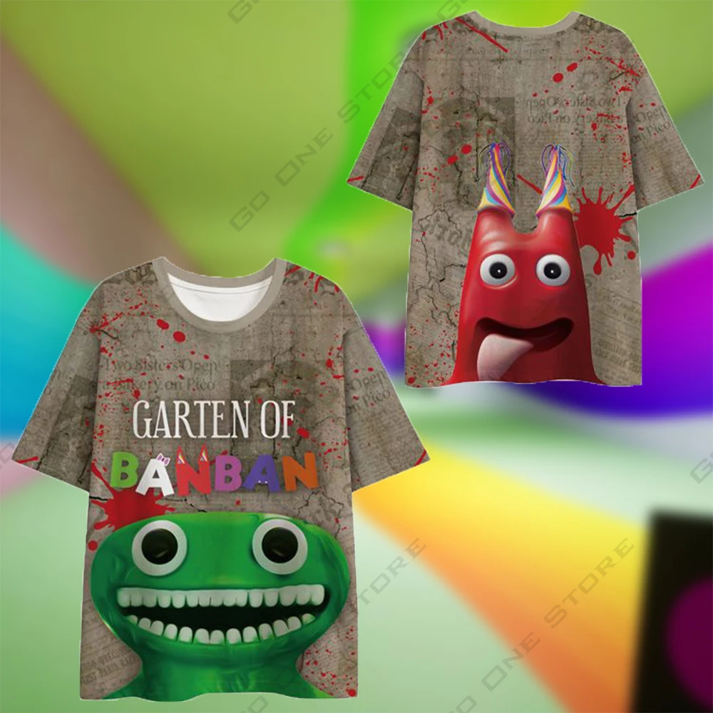 

Summer Kids T-Shirt Ban Ban Kindergarten Printed T-Shirt Tops 3~6y Boys T-Shirt Game T-Shirt Tops Kawaii Kids T-Shirt Boys Tees