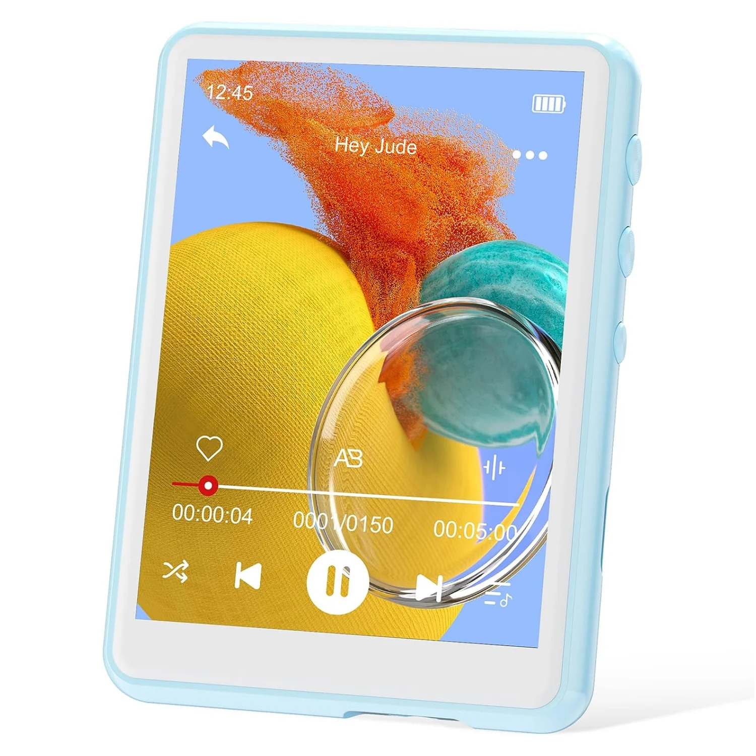 64GB MP3 Player 2.4-inch Full Touchscreen with Bluetooth 5.0 Portable HiFi Lossless Sound with Speaker Headphones