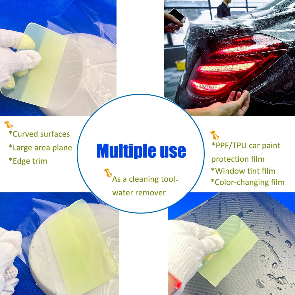 TOFAR Soft PPF Rubber Squeegee Blade Auto Wrap Paint Tool Car Protective Film Window Tint Carbon Fiber Install Clean Water Wiper