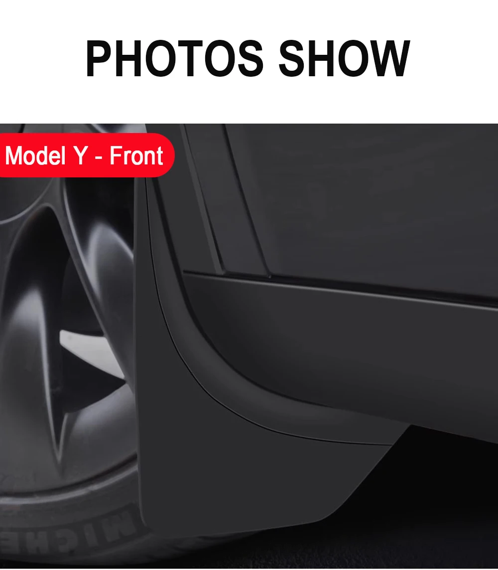Schmutzfänger für Tesla Model 3 2025 2026 Model Y YL Schmutzschutz Vorder- und Hinterrad Kotflügel Spritzschutz Reifenschutz Reisezubehör – Detail 12