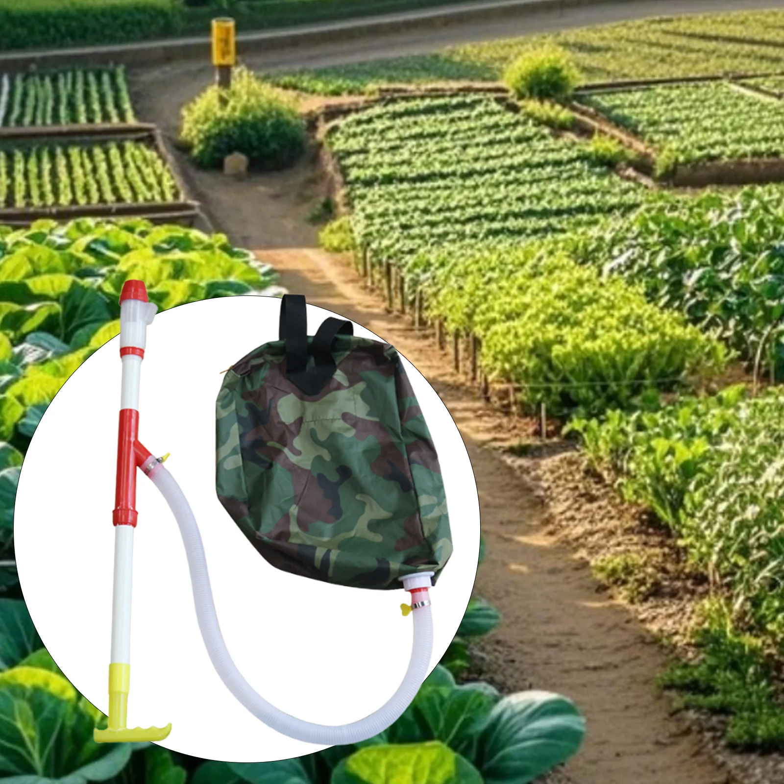 Fertilizer Spreader Easy to Use Lightweight Handheld with Backpack Time Saving Manual for Turf Lawn Vegetables Garden Farm Tool