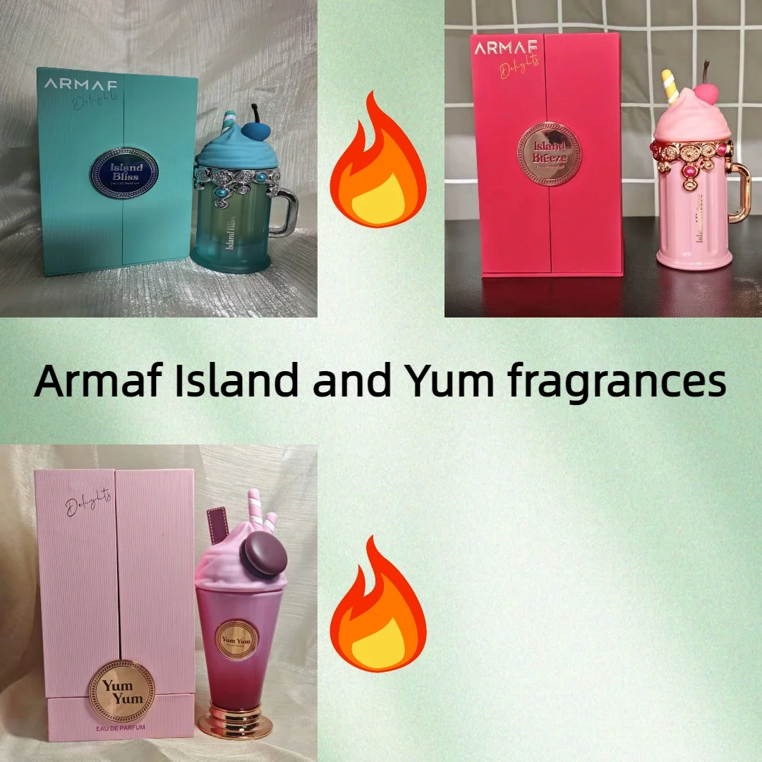 Armaf Island and Yum fragrances: luxurious Arabian scents with long-lasting fragrance, perfect for gifting.