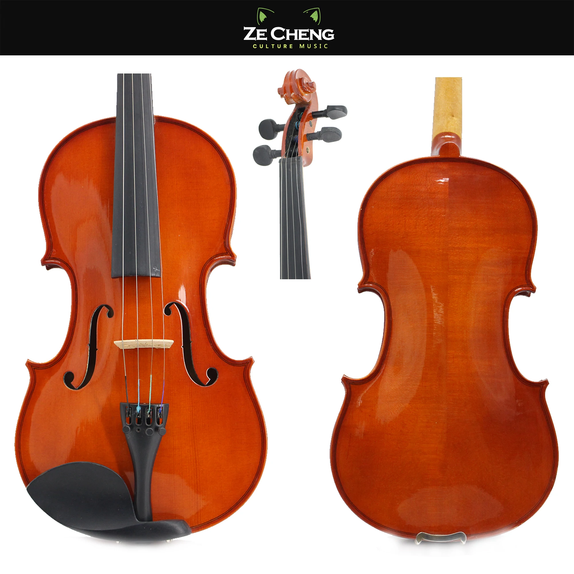 High-Quality Violin Beginner Musical Instrument with Box Bow String Spruce Maple 4/4 Violin Cost-Effective String Instrument