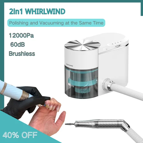 Imagen 2 del producto DAICHONG modelo LAMWO colector de polvo con taladro salón de uñas Material profesional equipo de decoración de uñas proveedores de uñas limpiador de Gel