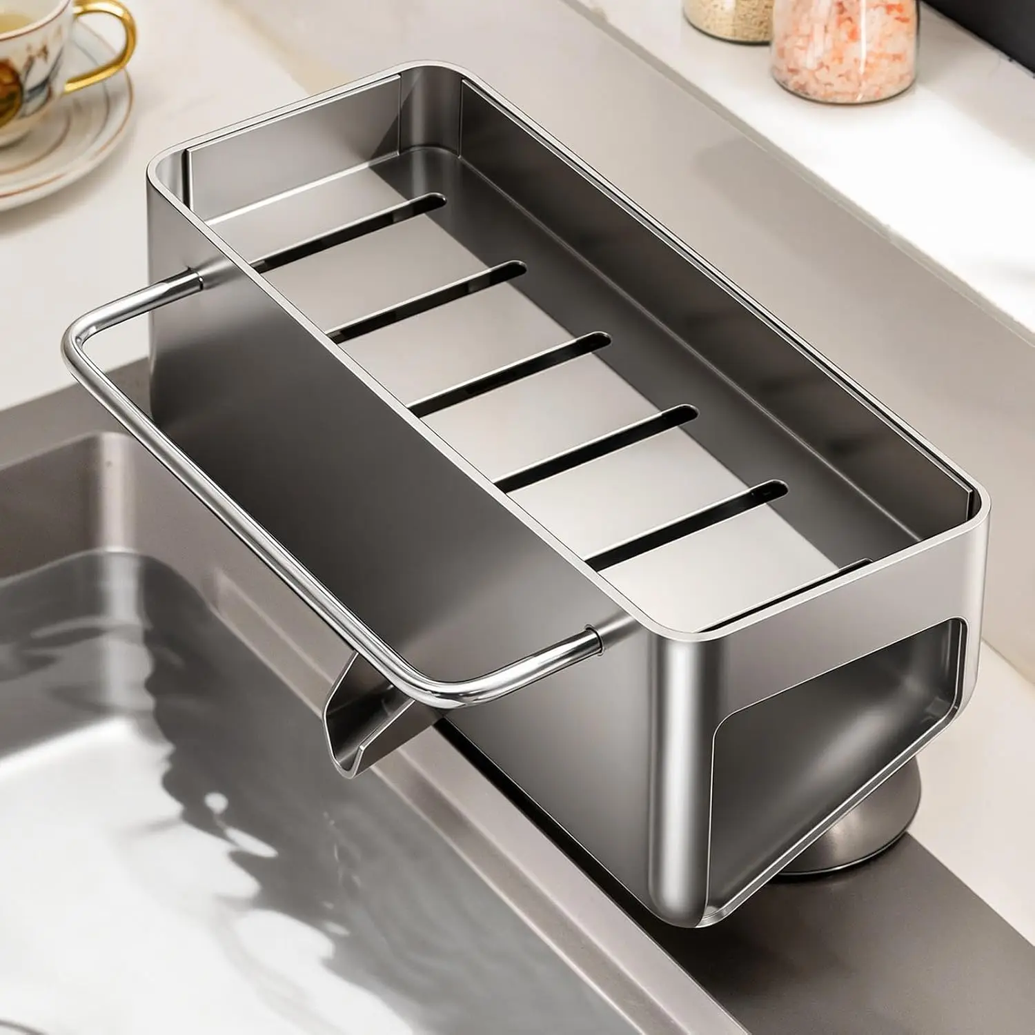 Set di Organizzatori per Cucina, Organizzatore per Lavello, Porta Spugna
