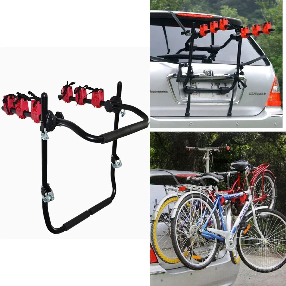 AliExpress 3-Bicycle Sturdy Arm Trunk Mount Bike Carrier Rack Hatchback Rear Holder for AUTO SUV & Car /Roof