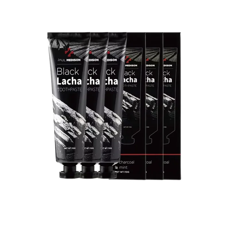 [1 + 1 + 1] Paul Madison Black Larcha fluoride toothpaste 110g bad taste removal gum toothpaste Menthol Apple Mint incense