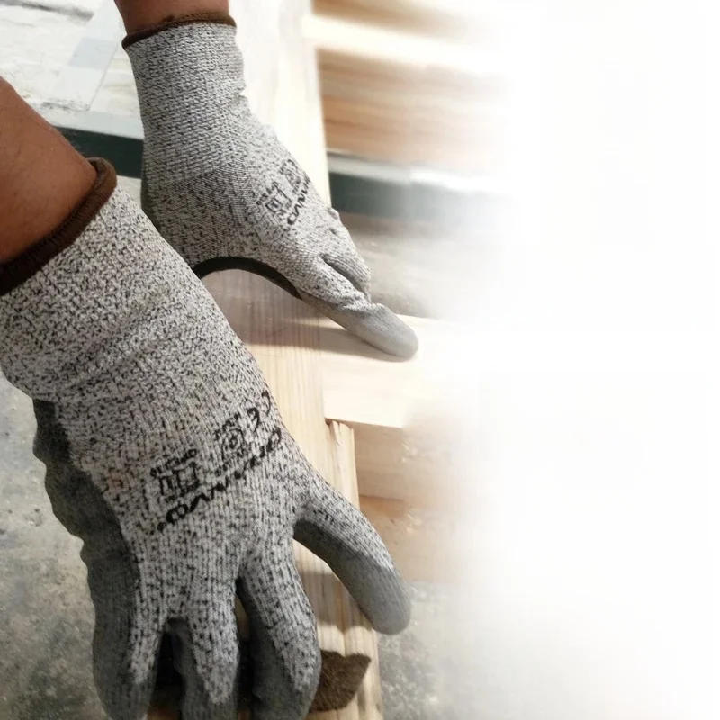 AliExpress NONE Cut Resistant Work Gloves Nitrile Level 5 Protection Safety Gloves for Industry biking gloves for men