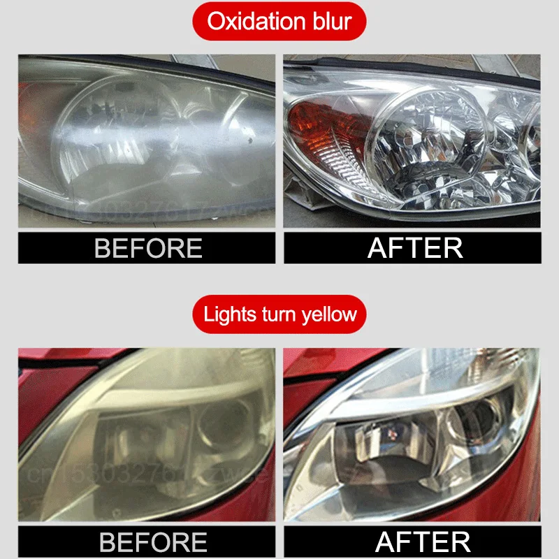 Car Light Restorative Liquid Removing Oxidation Dirt Portable Headlight Repair Polish Long Lasting Protection Oxidation Liquid