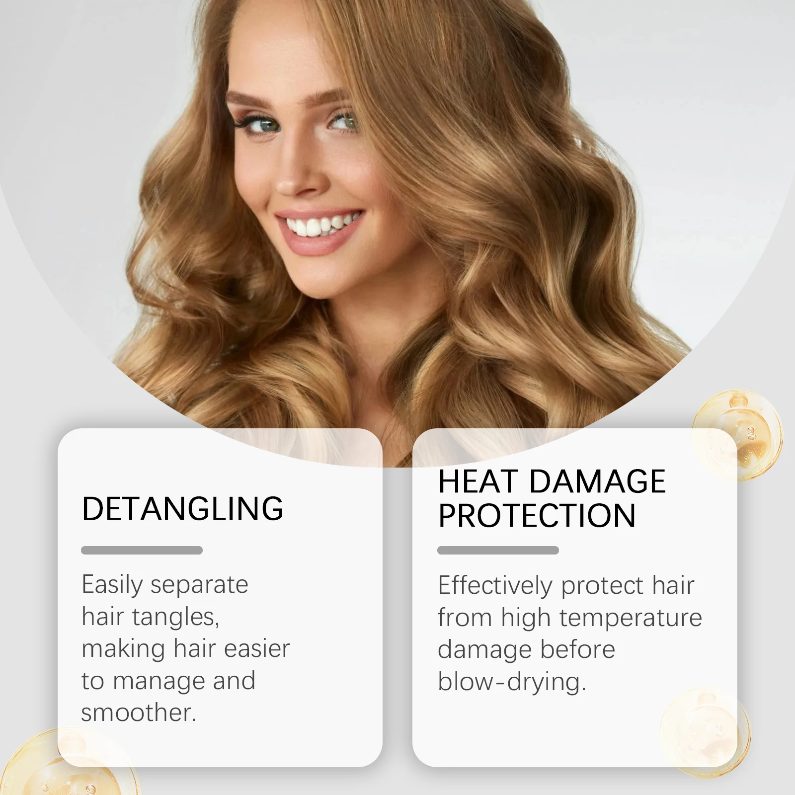 Hoegoa ترك في مكيف رذاذ فروة الرأس تغذي التجعد الحرة السلس تألق عديم الوزن حجم تعزيز لطيف هيدرات التشابك الرعاية 100 مللي