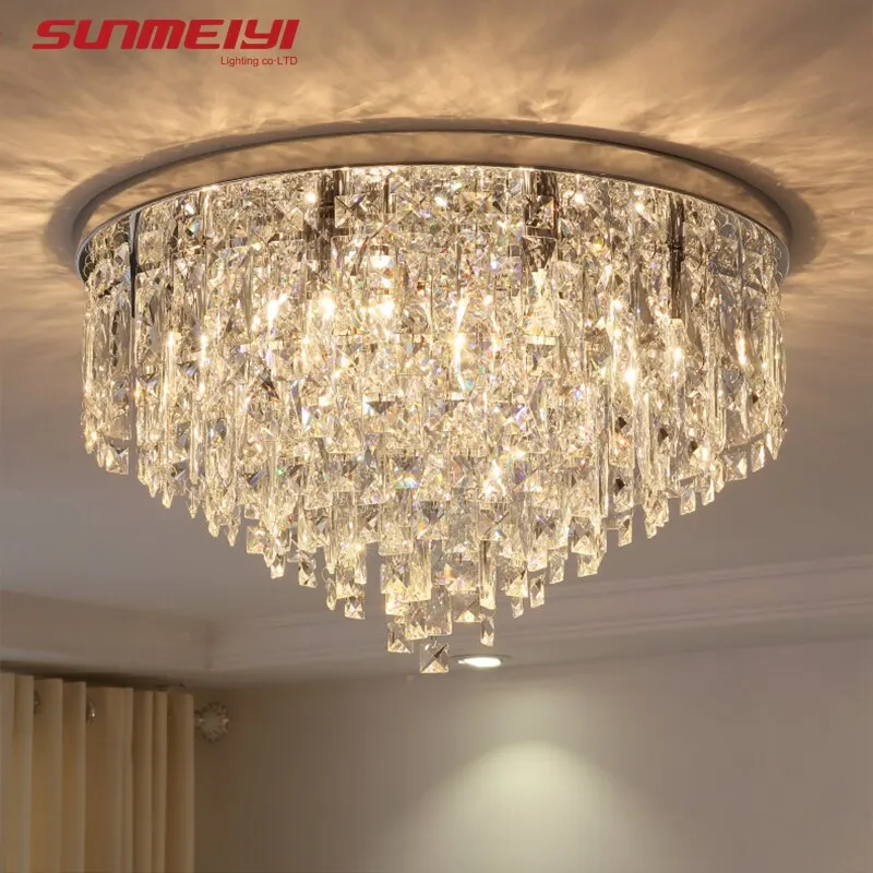 Modern LED Crystal Ceiling Lights For Bedroom Corridor Kitchen Nordic Ceiling Lamp Gold Industrial Living room Light plafonnier