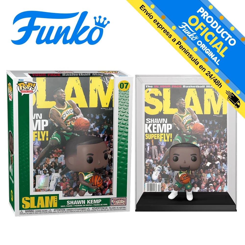 Funko Pop! Magazine Covers SLAM - Shawn Kemp, 64003, No. 07, original, toys, boy, girl, gift, collector, store, box, figure, doll, official product