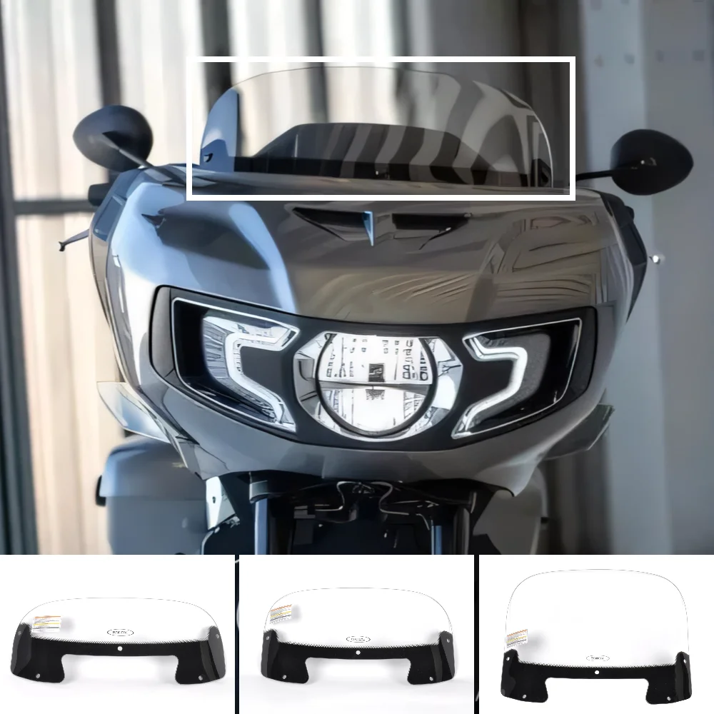 For Indian Challenger PursuitI Moto Front Wind Deflector Spoiler Deflector Windshield Wind Protection Baffle glass 2020-2024