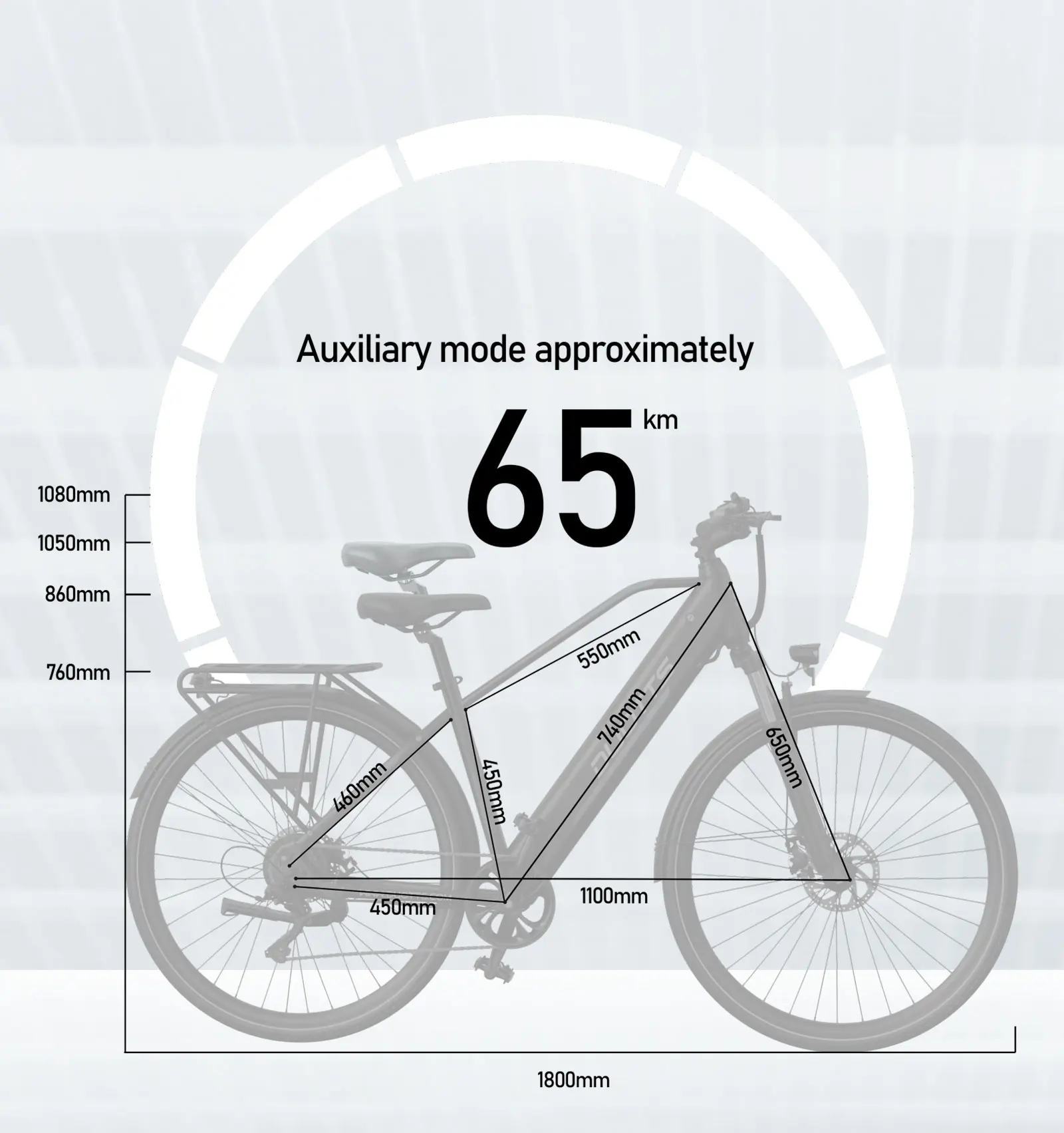 DUOTTS C29 Lite E-Bike, 250W Hochleistungsmotor, 36V13AH abnehmbarer Akku mit Akkusicherung, 65 km Reichweite für Stadtfahrten, LED-Farbdisplay, 27,5 Zoll pannensichere Reifen, elektrisches Mountainbike. – Detail 9