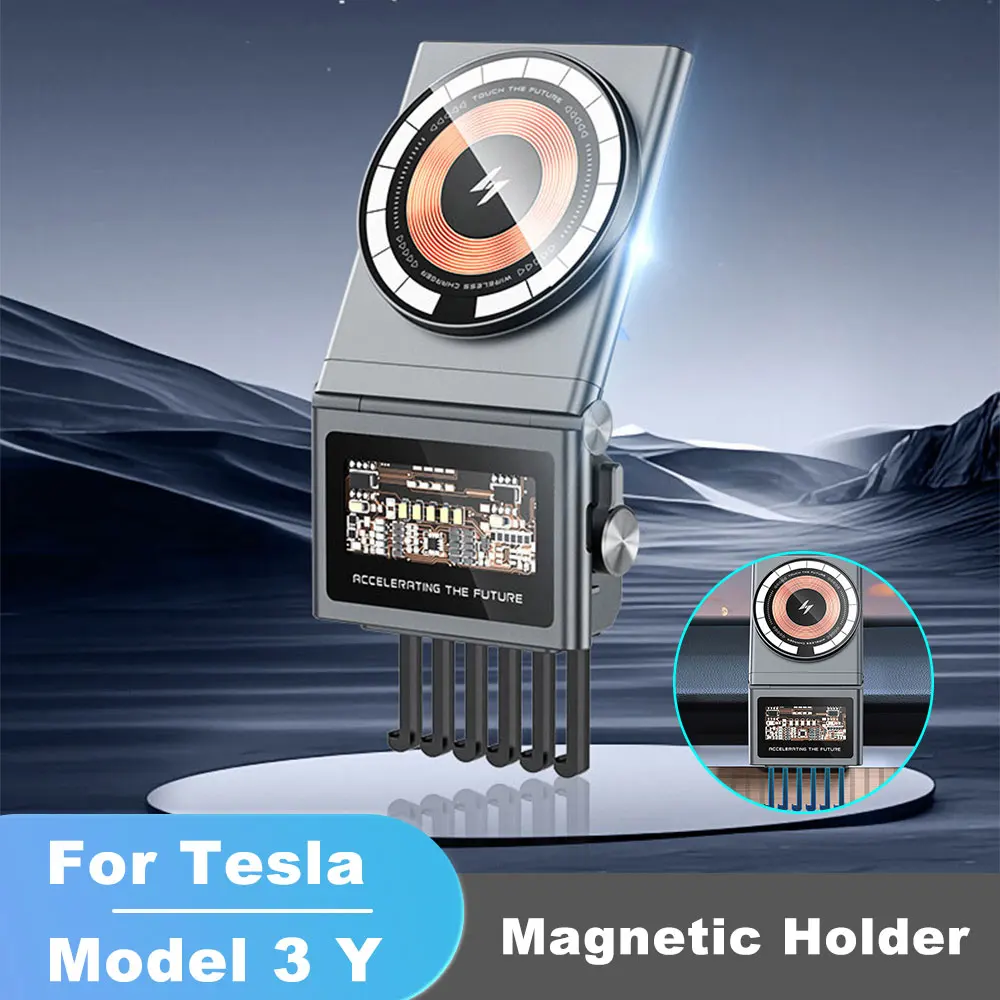 

For Tesla Model 3 Y Wireless charger fast charging dedicated phone holder Suitable for mobile phones
