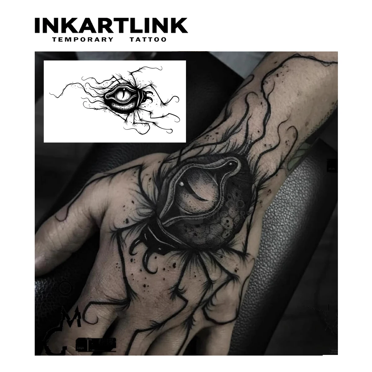 Evil EyeTemporary Tattoo,Lasts To 15 Days New Technology Magic Waterproof Semi Permanent Sticker.