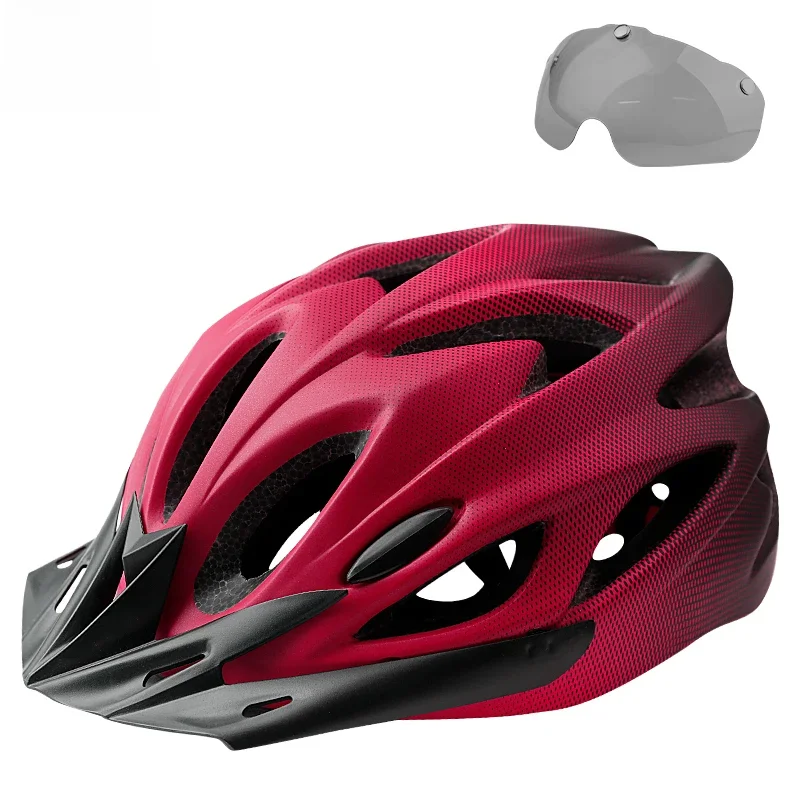 AliExpress X-TIGER Cycling Helmet Integrally-molded Bicycle Helmet LED Lights MTB Bike Helmet Ultralight Sports Safe Hat With Goggles Visor