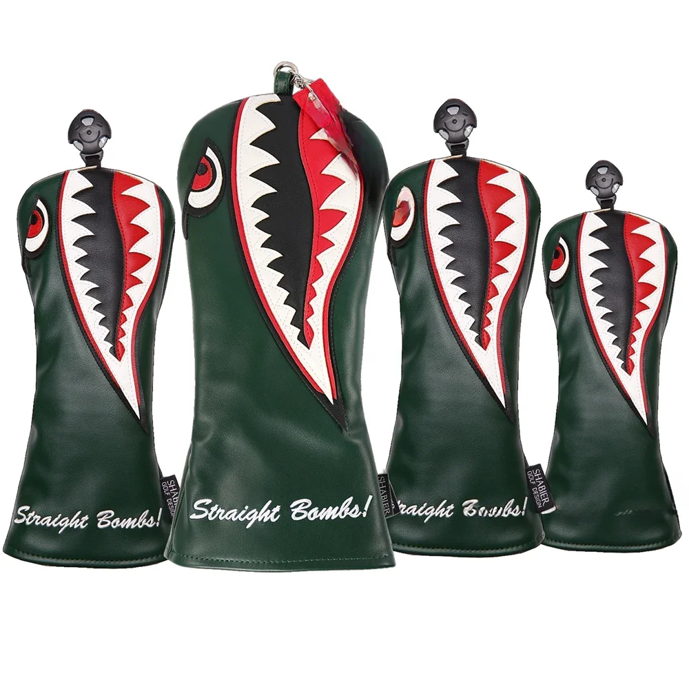 Juste de sauna de golf hybride en cuir PU, couvertures de conducteur de club de golf, conducteur vert Big Shlavabo Design, bois de parcours