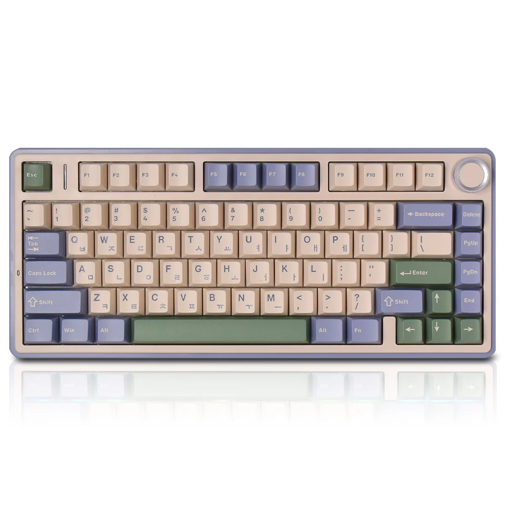 F75 German Wed Wireless Bluetooth Mechanical Keyboard Lipper Axis Green