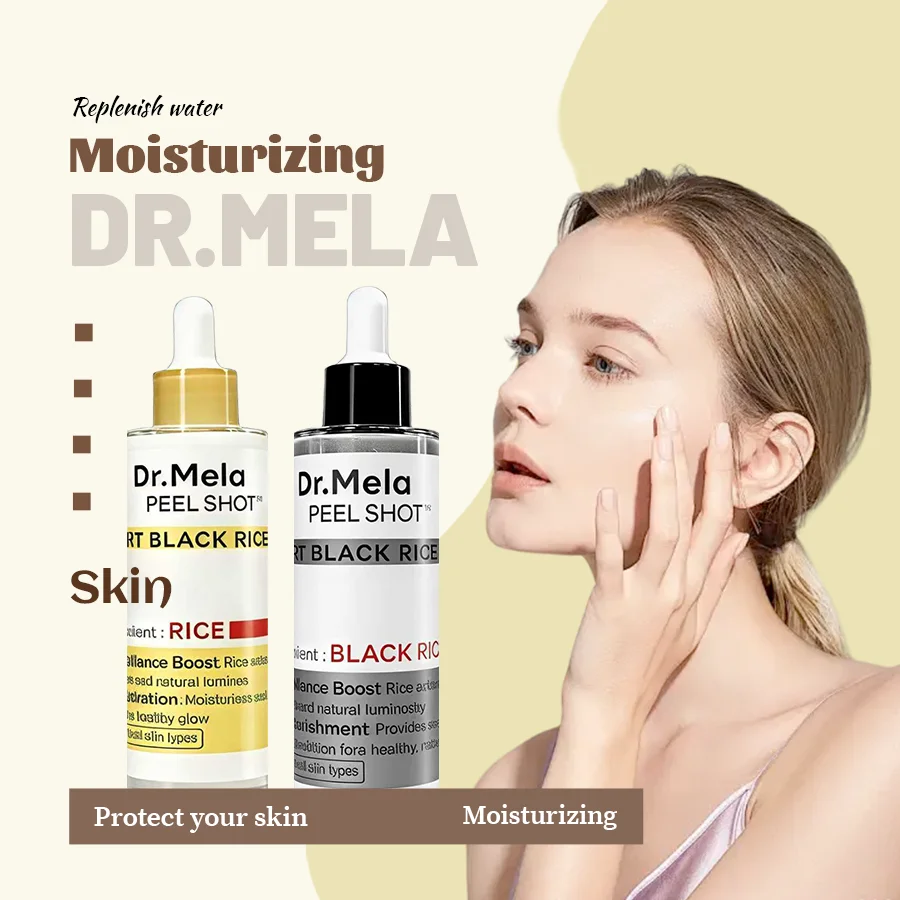 

[Dr.Mela Official] Peel Shot Glow Rice Ampoule Duo - Сыворотки для осветления, отшелушивания и увлажнения кожи