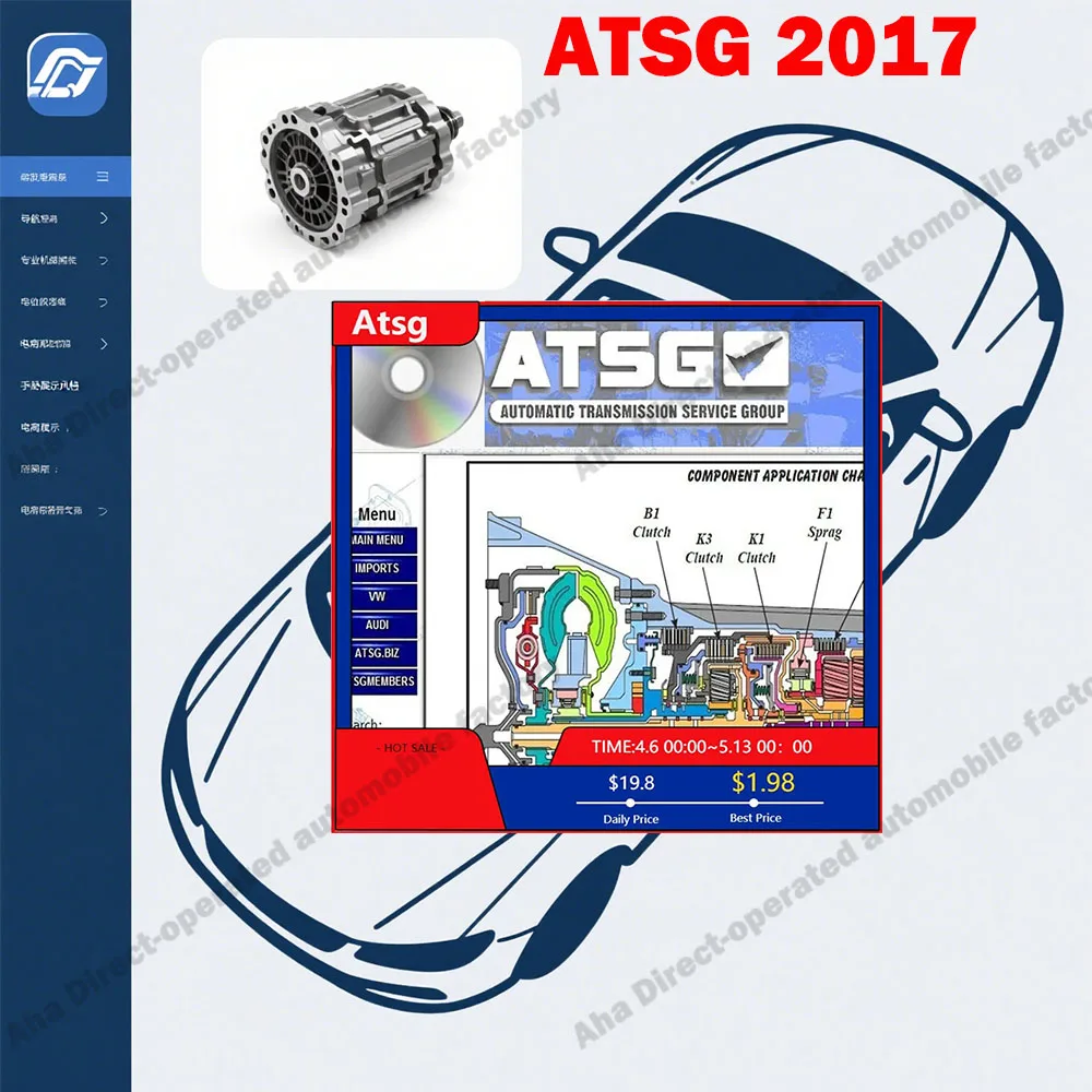 

ATSG 2017 obd2 software Automatic Transmissions Service Group Repair Manual Diagnostics Automotive Tool Unit Failure Detection