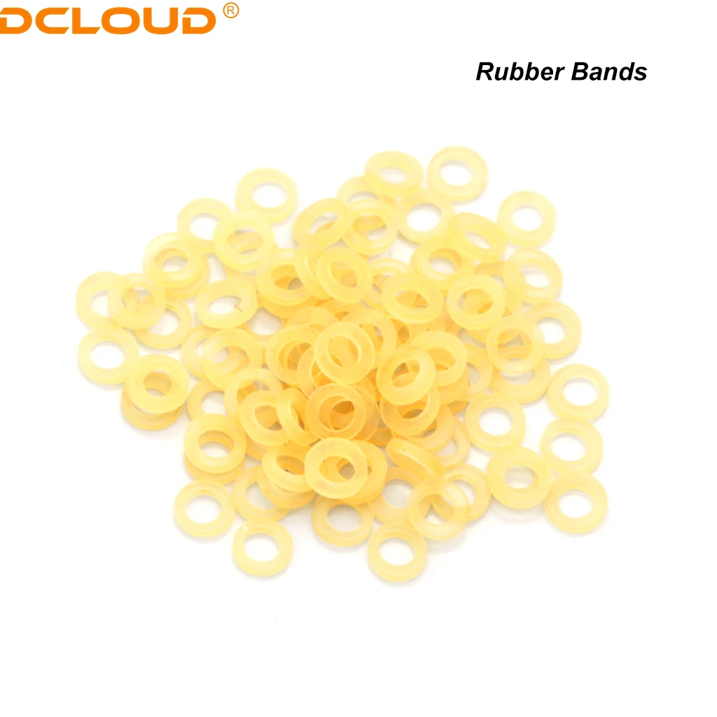 100 Stück zahnärztliche kieferorthopädische Gummibänder Ortho-Gummibänder Latex-Zahnspangen Zahnarzt-Ligatur Krawatten Ligaturringe 2,5 / 3,5 / 4,5 / 5,0 / 6,5 OZ – Detail 8