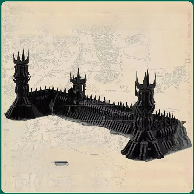 Berühmte Film UCS Die Schwarz Tor von Mordor Große Modell Moc Bausteine DIY Montage Ziegel Spielzeug Ultimative Collector Series