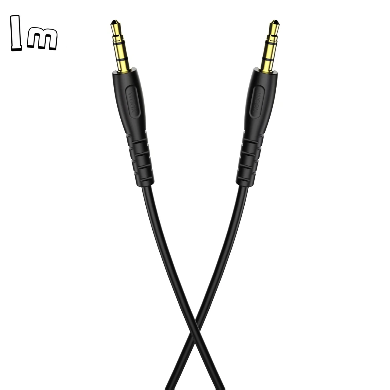 Cable Auxiliar WOOX de 1M/2M, 3.5mm Macho a Macho, 4 Polos, Cable de Audio Estéreo Trenzado de Nailon, Compatible con Teléfonos Celulares y Tabletas