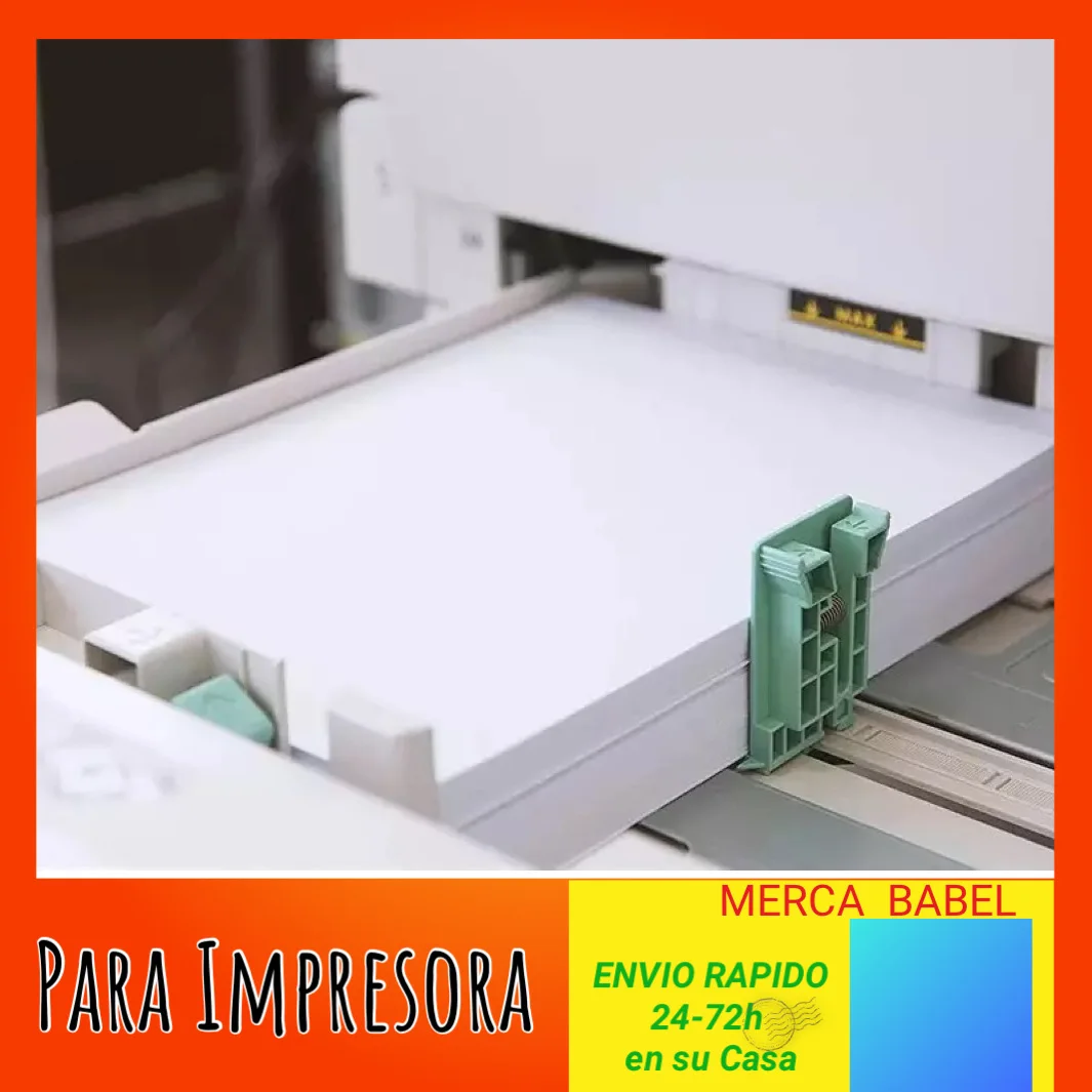 Papel Din-A4 para Impresora, Papel Blanco 80g, Folio Extrablanco 210x297mm, Papel Multifuncional Ideal para Uso de Trabajo en Oficina Imprimir