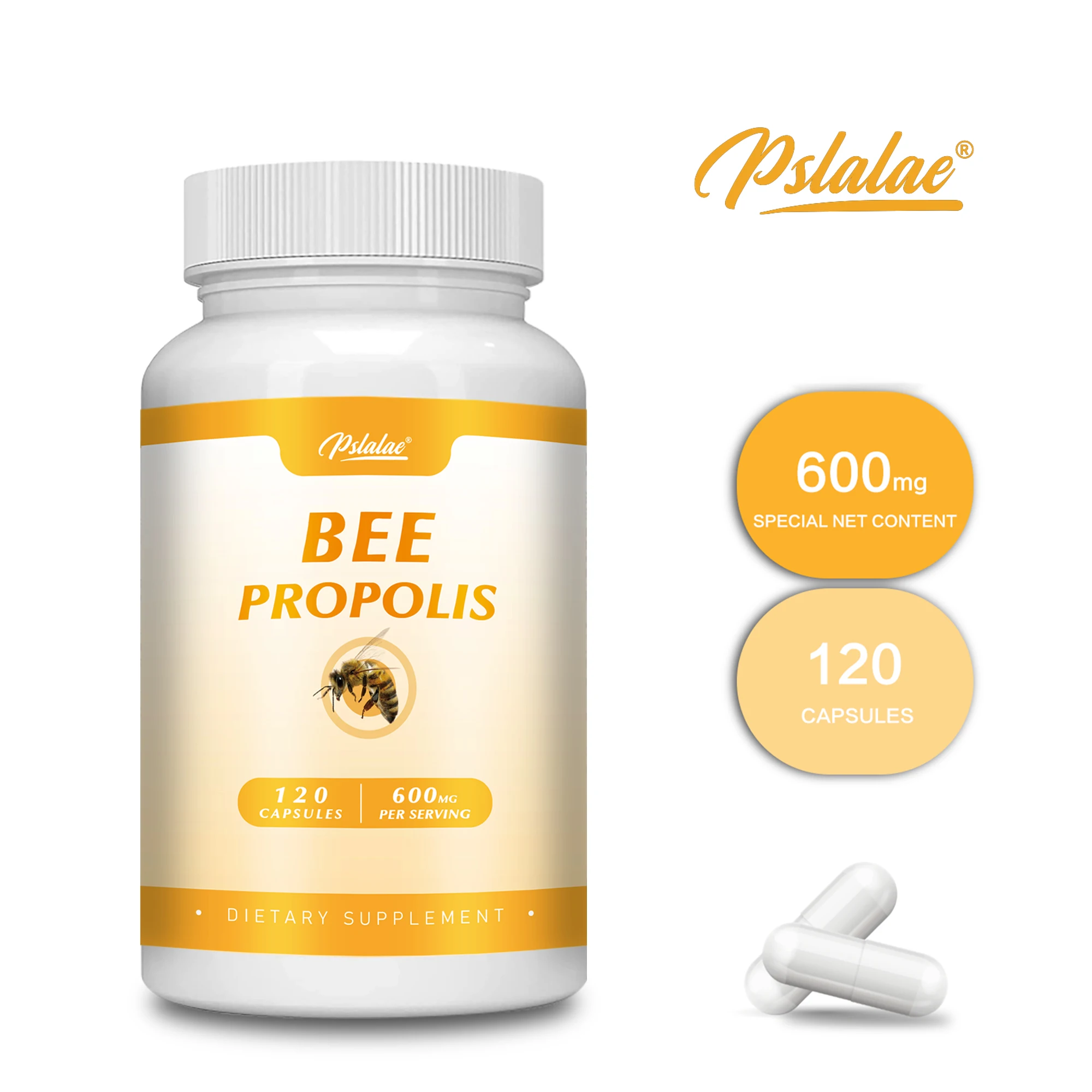 Bee Propolis - for A Healthy Immune System, Energy, Skin, Joint Support, Antioxidant - 120 Capsules