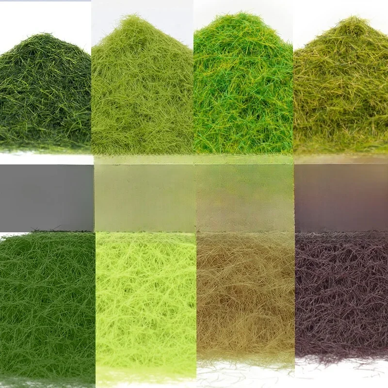 Poudre d'herbe statique 3-8mm, matériaux de flocage de pelouse, bricolage, Train ferroviaire, paysage, accessoires, Kits de modèles 30 g/sac