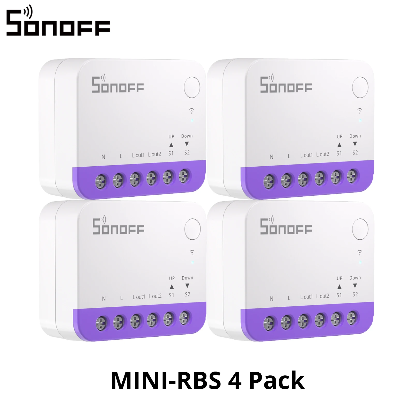 SONOFF MINI-RBS Slimme Rolgordijn Schakelaar Afwijking Kalibratie Slimme Planning en Precieze Controle via Matter Alexa