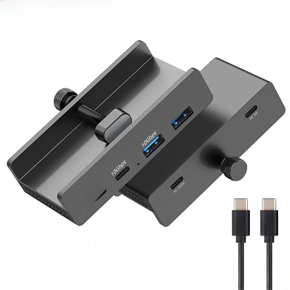 10Gbps HUB Clamp Clip USB 3.2 3.0 2.0 Splitter Adapter Zewnętrzna stacja dokująca Multi Do iMac MacbookPro Akcesoria do komputerów stacjonarnych — 2
