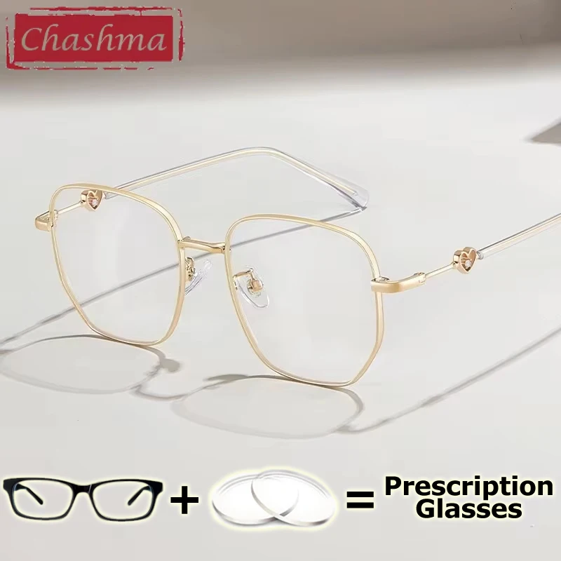 

Chashma Prescription Glasses Women Optical Myopia Anti Blue Light Computer Work Progressive Recipe Eyewear Square Eyeglasses