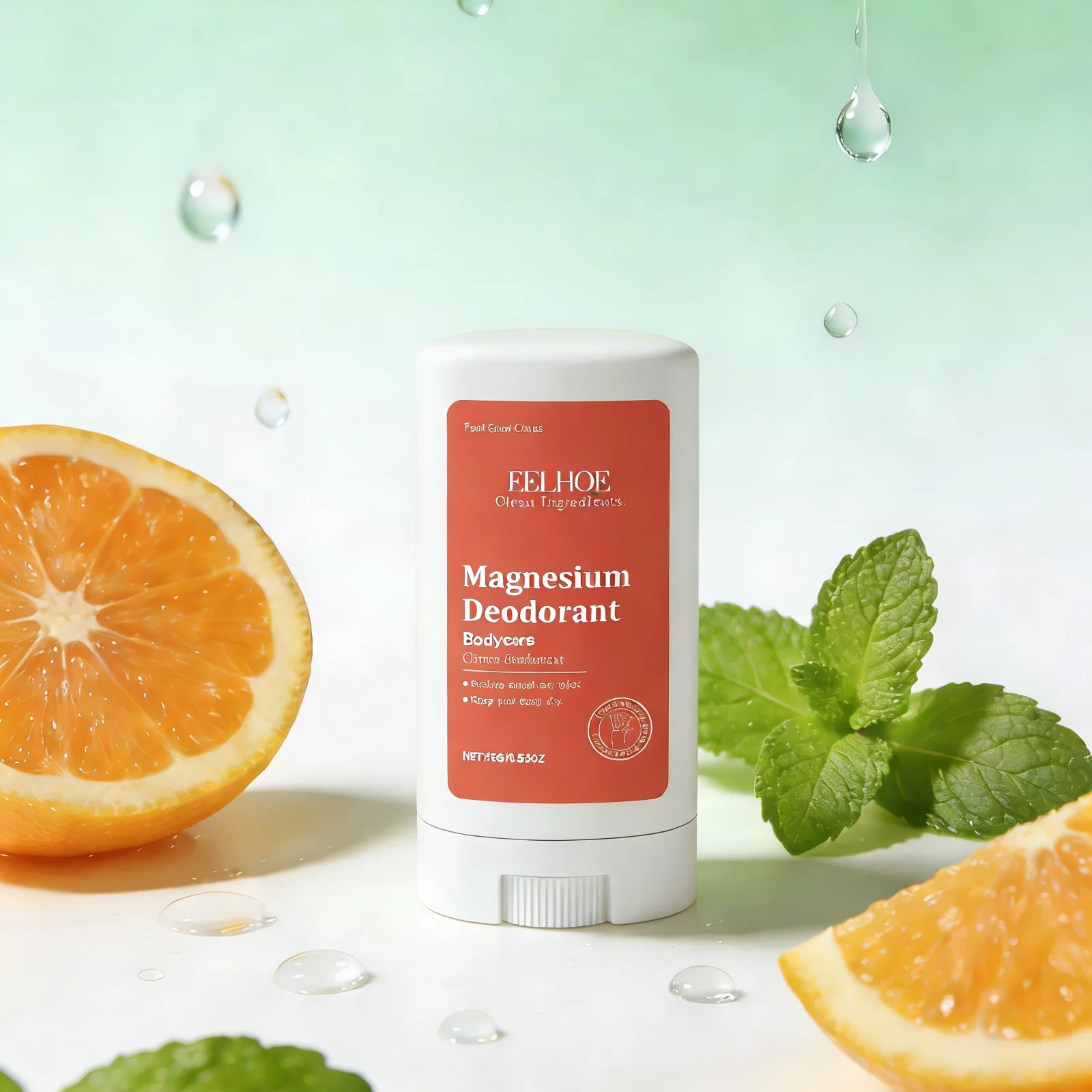 

EELHOE Magnesium Deodorant Stick Citrus Remove Odor Against Armpit Sweat Refreshing Mint Underarm Antiperspirant Deodorant 15g
