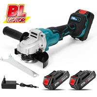 125mm Cordless Brushless Rechargeable Electric Angle Grinder Grinding Machine DIY Woodworking Power Tool For Makita 18V Battery