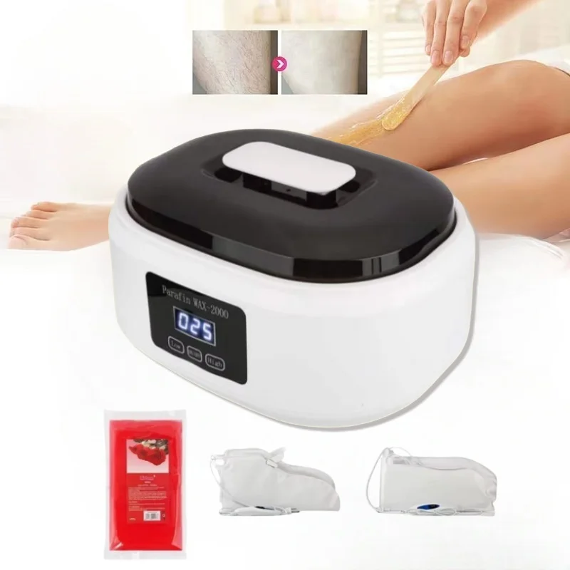

Paraffin Wax Warmer for Hand and Feet Touchscreen with 450g Wax Moisturizing Spa Wax Bath Kit at Home for Smooth and Soft Skin