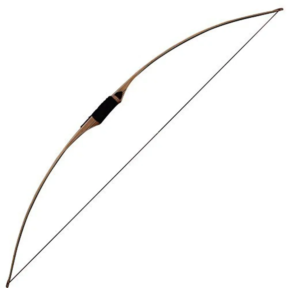 68in Longbow, Recurve Bow Hunting brown Long Bow, Right Hand Take Down Bow Recurve Adult