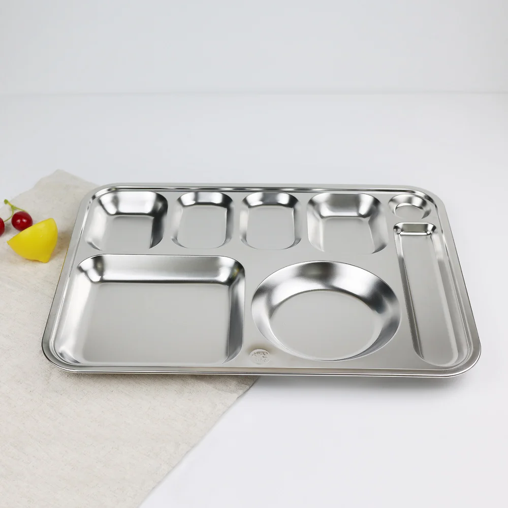 Stainless-made adult adult diet sharing meal plate 5 Chansten meal plate 1