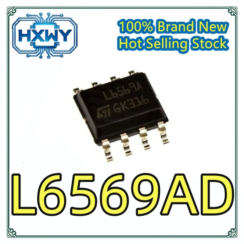 (5/50 pieces) L6569AD013TR L6569AD L6569A SOP SMD Gate Driver Imported IC Chip Brand New Original