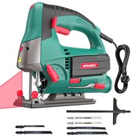 HYCHIKA 800W Electric Jigsaw with Laser Guide 6 Blades 3000SPM Jig Saws for Cutting Wood Power Tools
