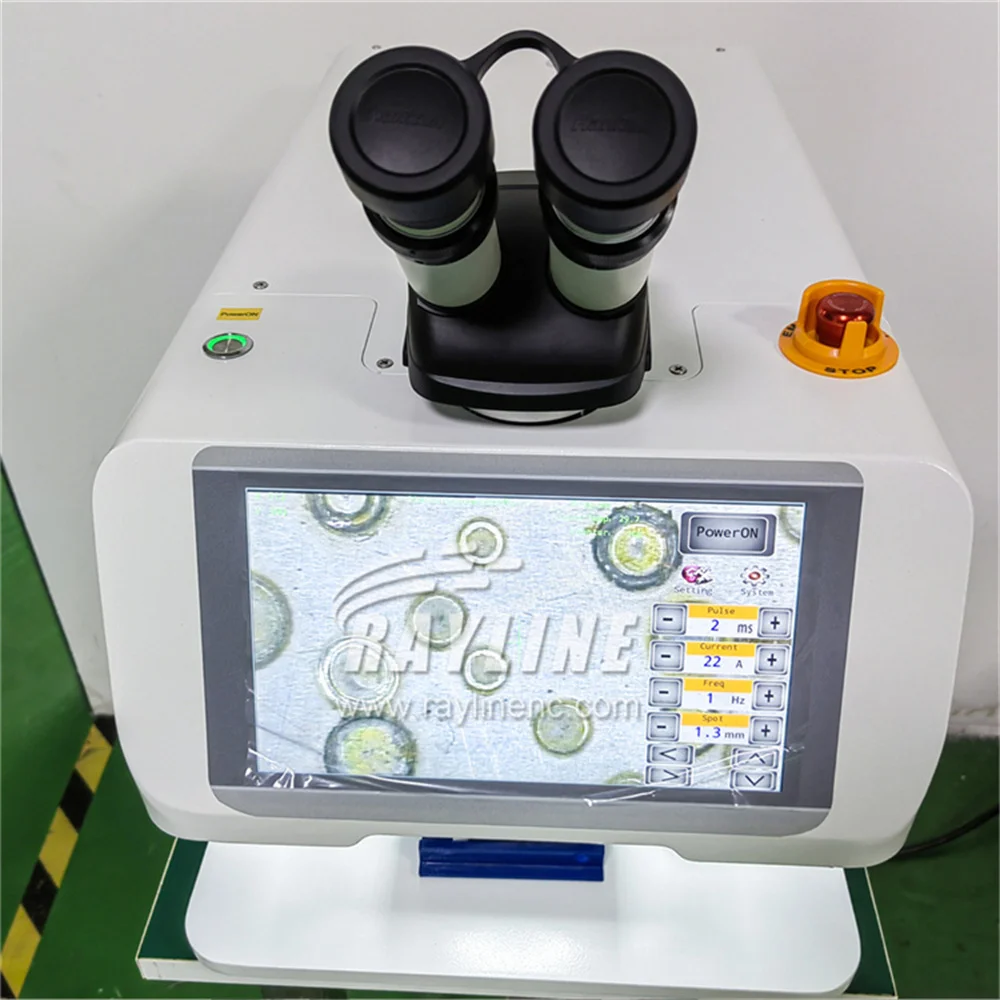 Large Screen Micro Laser Soldering Welder With CCD Microscope Laser Welding Machine for Jewelry Gold Silver Dental Spot Welder