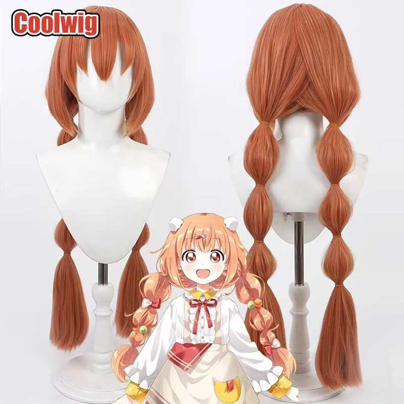 coolwig-人工毛-キララタマコ-コスプレウィッグ-バーチャル-youtuber-キララタマコ-80cm-ロング-オレンジ-編み込みウィッグ-耐熱性